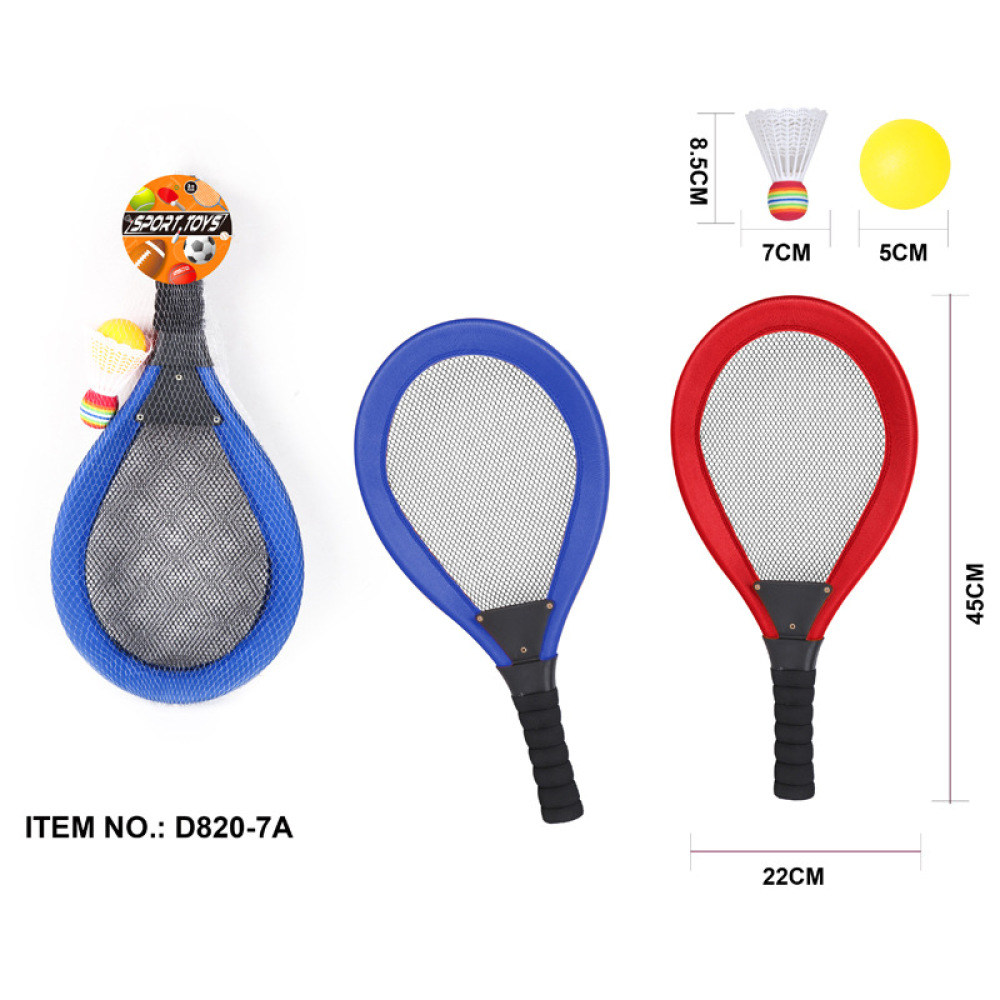 Badminton Fun Game - Kinder-Sporttrainings-Schlägerset Outdoor-Spielgerät Stoff-Badminton-Übungsgerät für Garten und