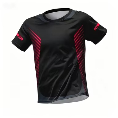 Badminton Kids - Sport-Fitness Kurzarm-Freizeit-T-Shirt mit O-Ausschnitt, Locker Geschnittenes