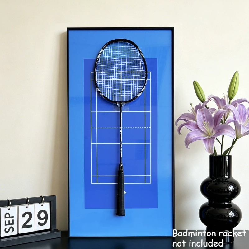 Badminton Photo - Aluminiumlegierung Badmintonschläger Bilderrahmen Rechteckiger Rahmen Dekorative