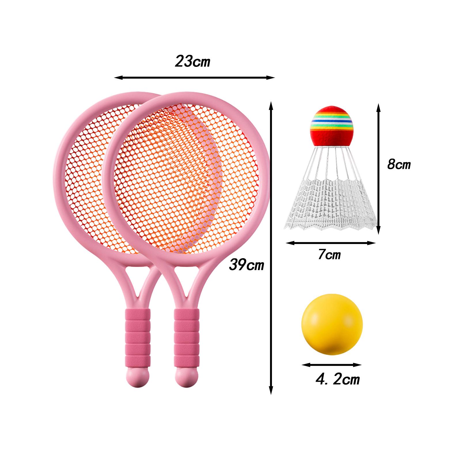 Badminton Fun Game - Kinder-Tennis-Set mit Schlägern und Federball -
