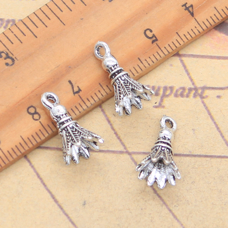 Badminton Photo - 20 Stück Charms 3D Badminton Federball