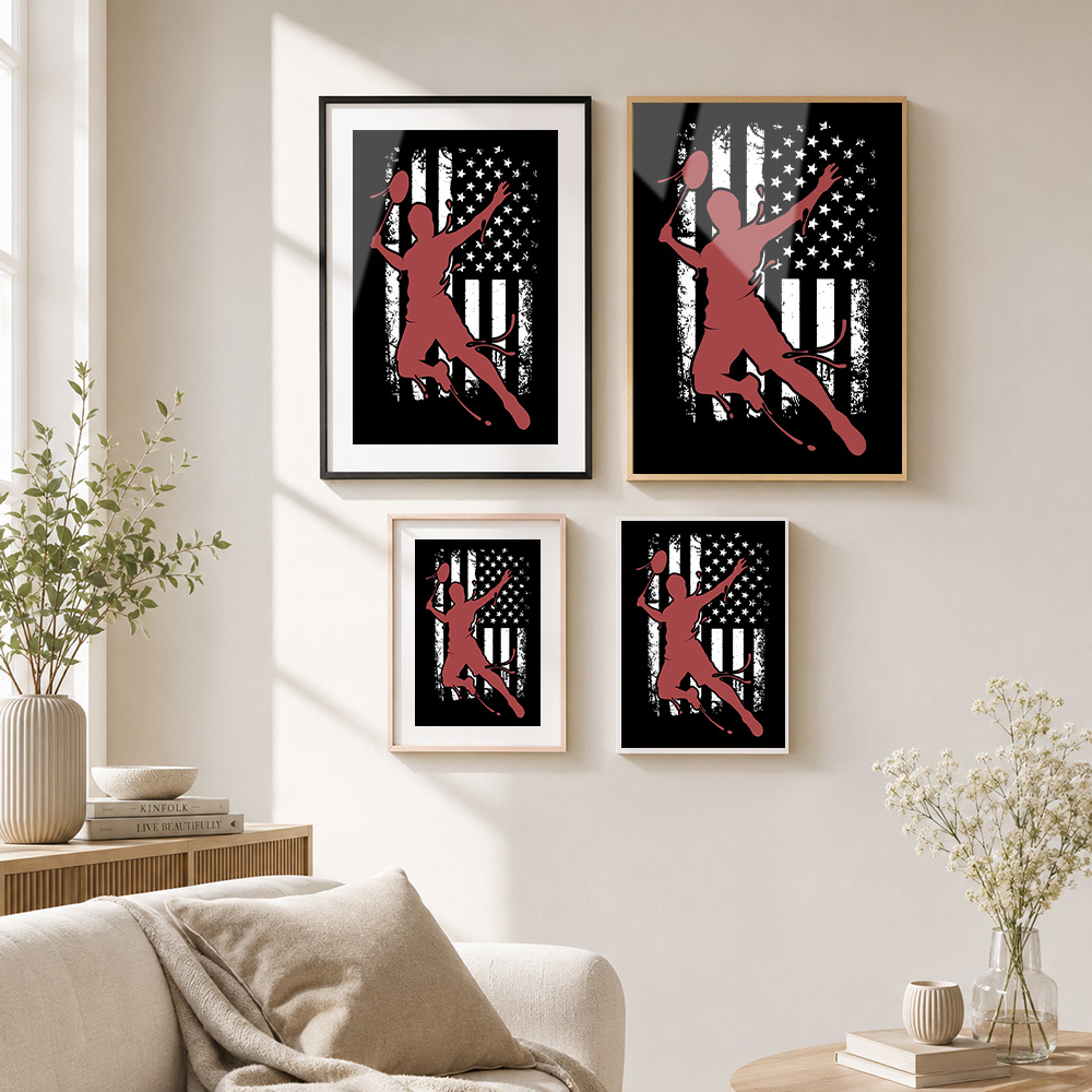 Badminton-Flaggen-Spieler, ger – Badminton Photo Bewertung und Preis