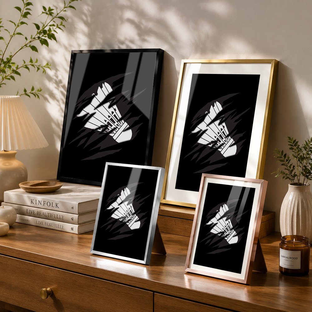 Badminton für Spieler, gerahmt – Badminton Photo Bewertung und Preis