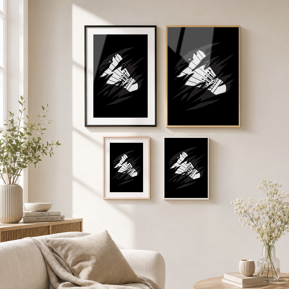 Badminton für Spieler, gerahmt – Badminton Photo Bewertung und Preis