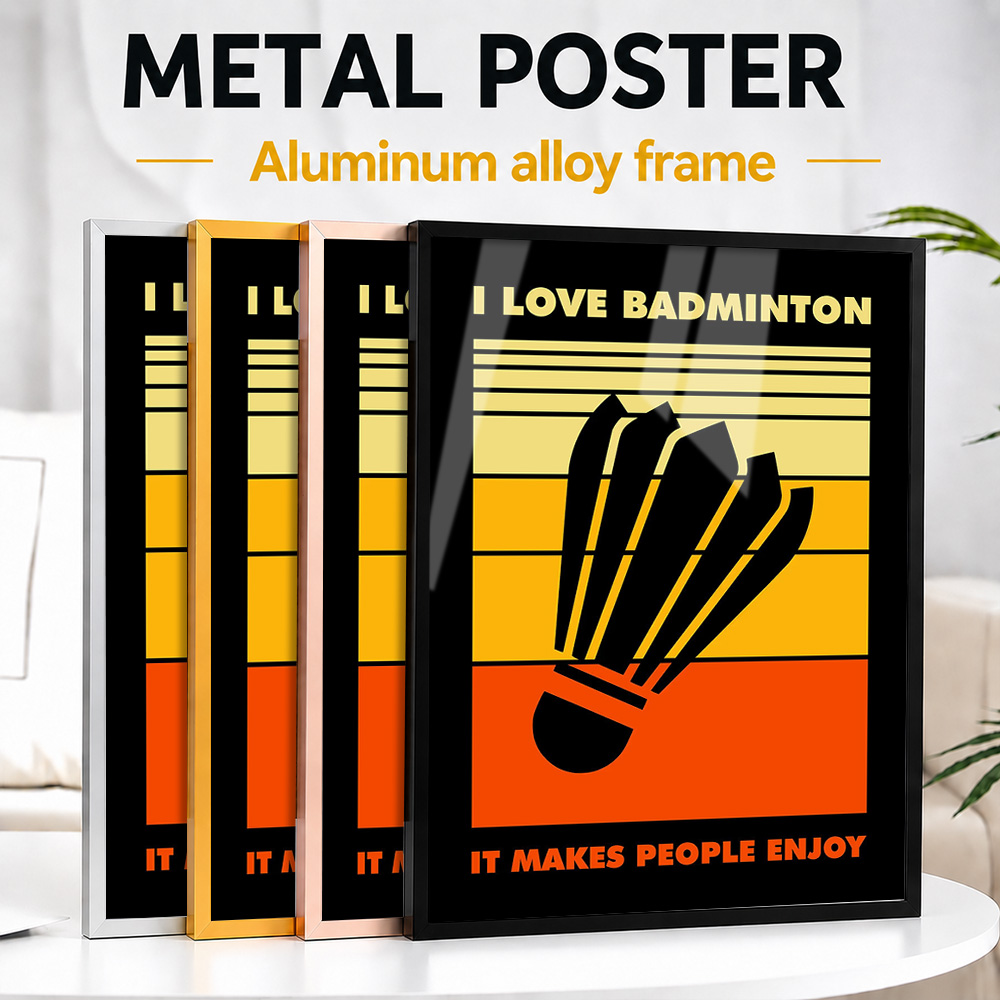 Badminton-Metallposter mit Alu – Badminton Photo Bewertung und Preis
