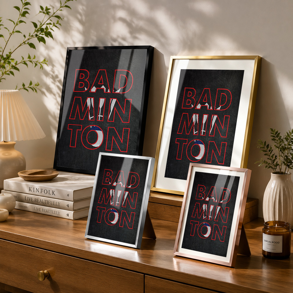 Badminton-Metallposter mit Alu – Badminton Photo Bewertung und Preis