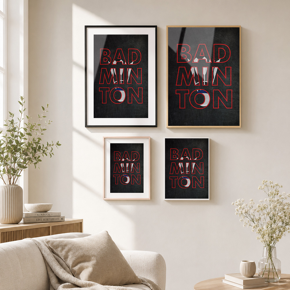 Badminton-Metallposter mit Alu – Badminton Photo Bewertung und Preis